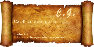 Czifra Georgina névjegykártya