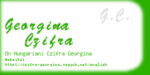 georgina czifra business card